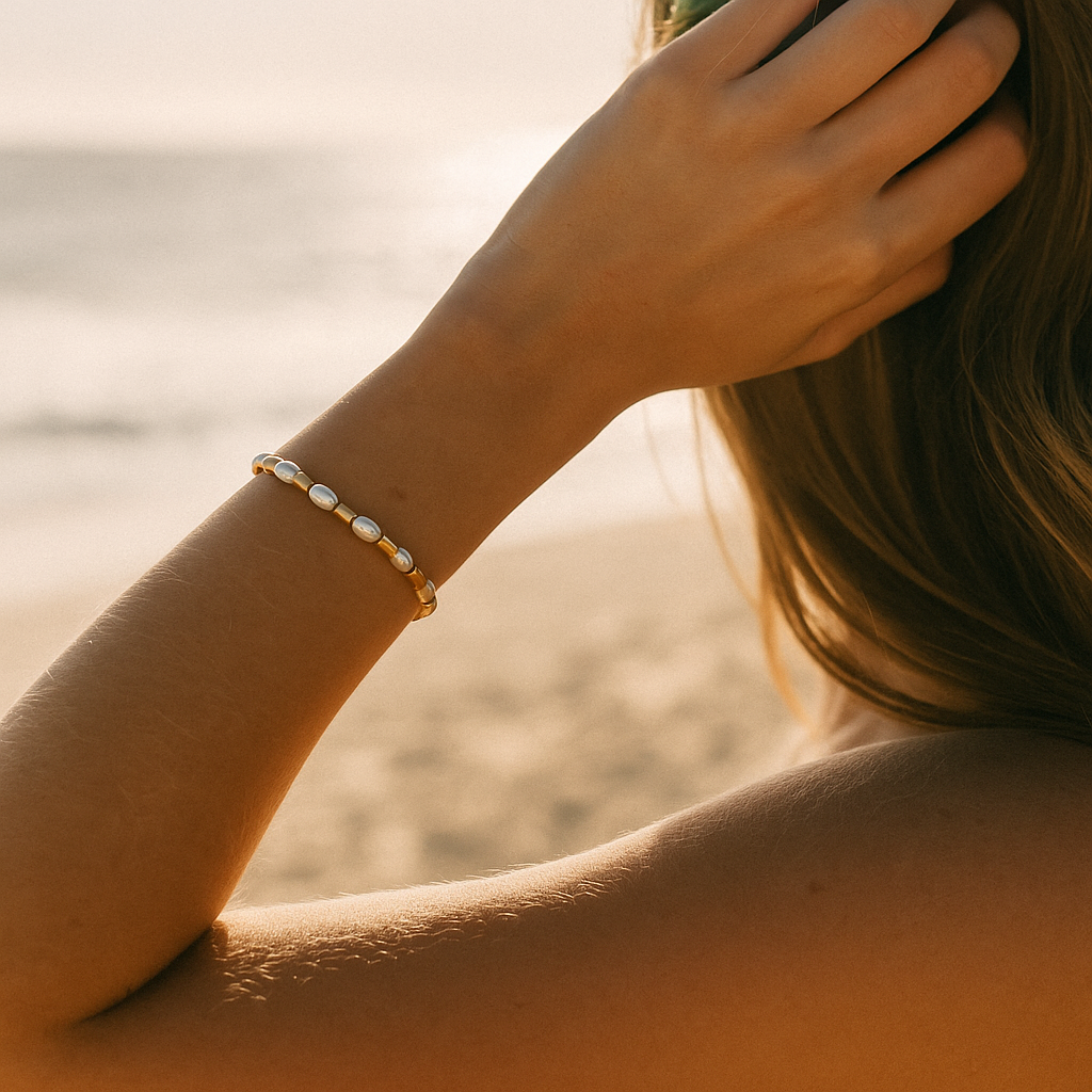 Beaded Pearl Bracelet