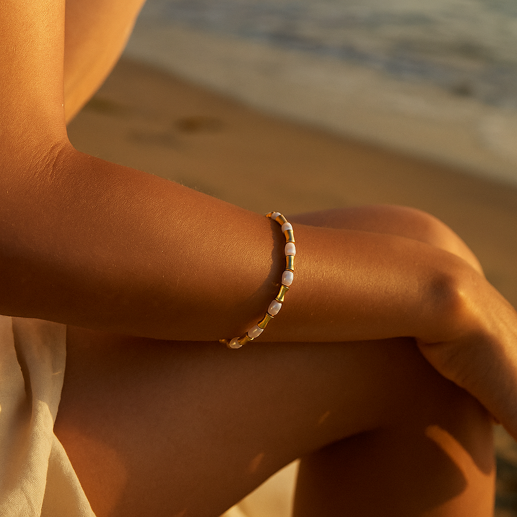 Beaded Pearl Bracelet
