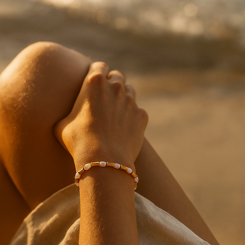 Beaded Pearl Bracelet