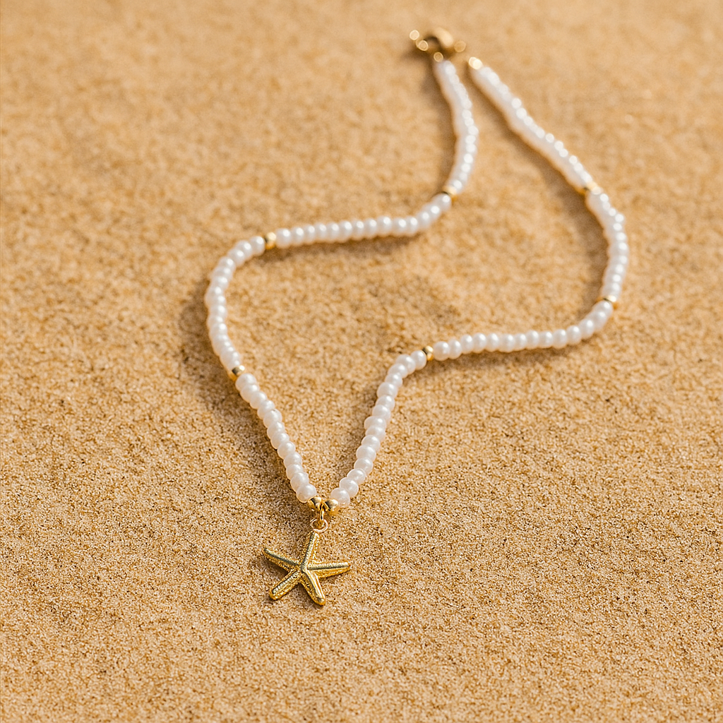 Beads & Star Necklace
