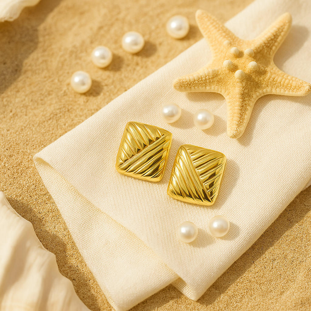 Coastal Grid Earrings
