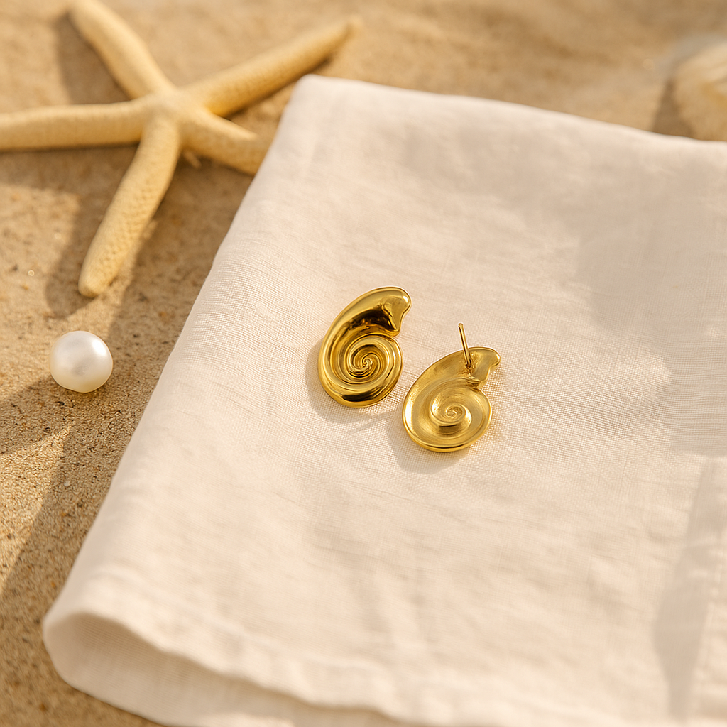 Nautilus Shell Earrings