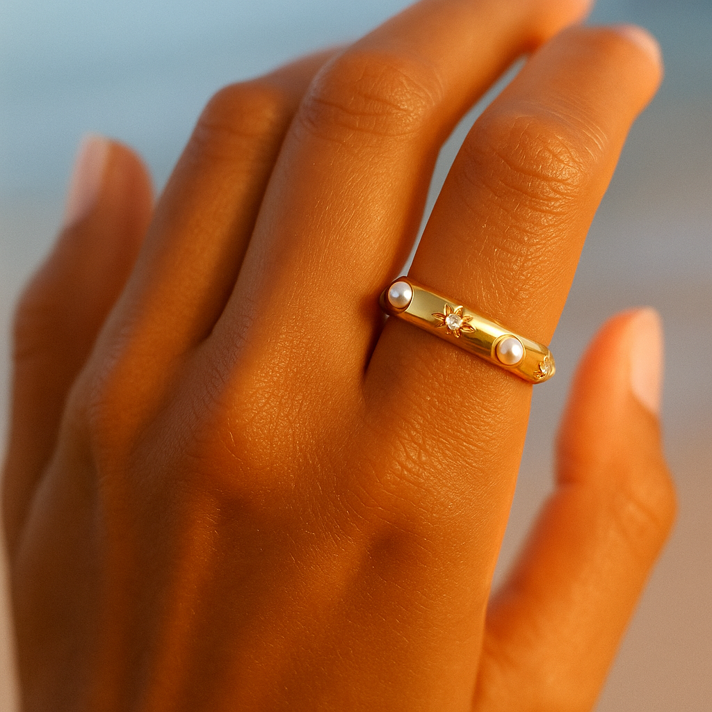 Pearl Petal Ring