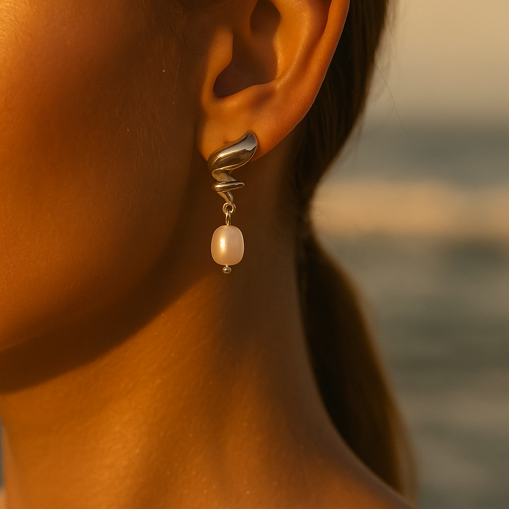 Whirlpool Pearl Earrings