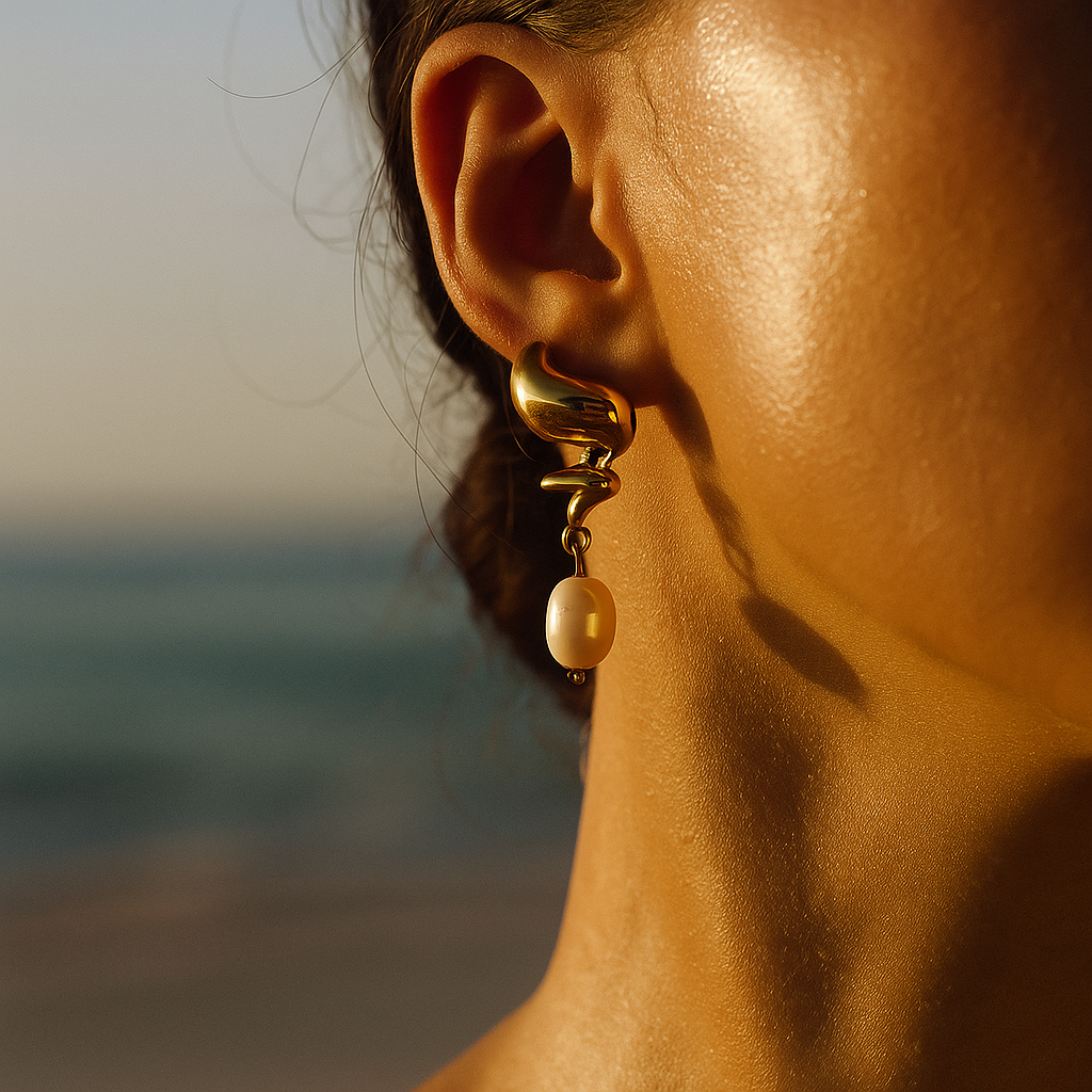 Whirlpool Pearl Earrings