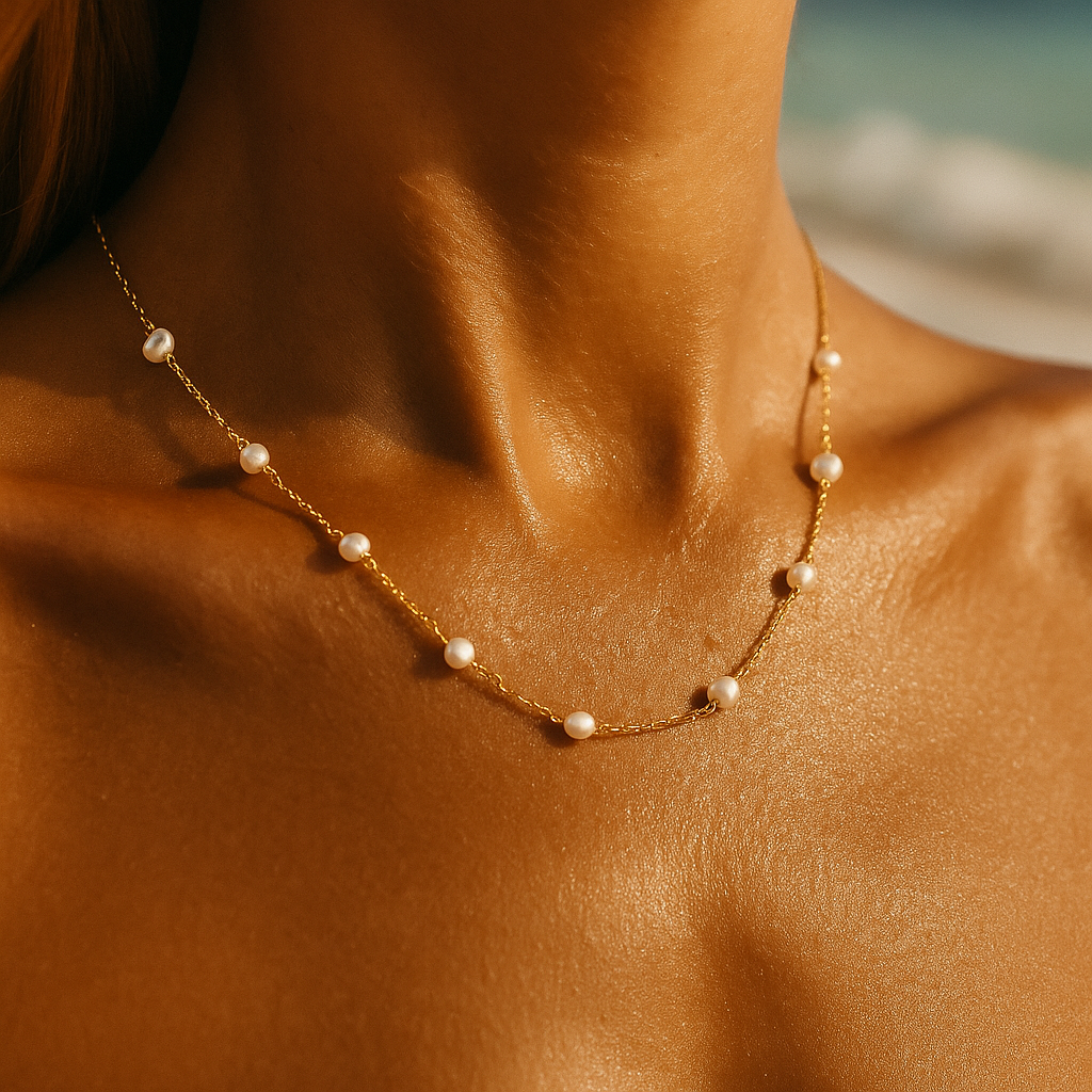Pearl Float Necklace