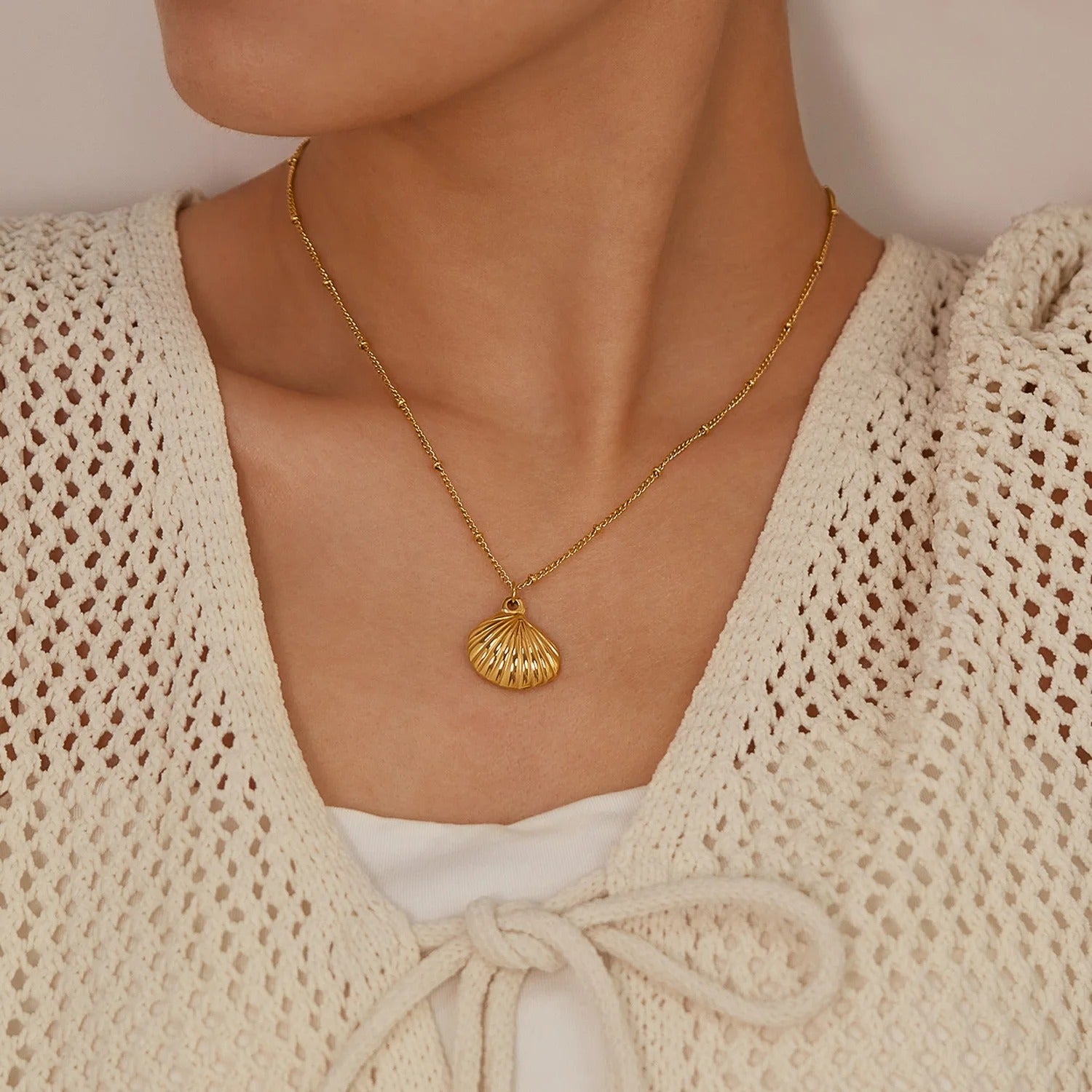 Gold Shell Necklace