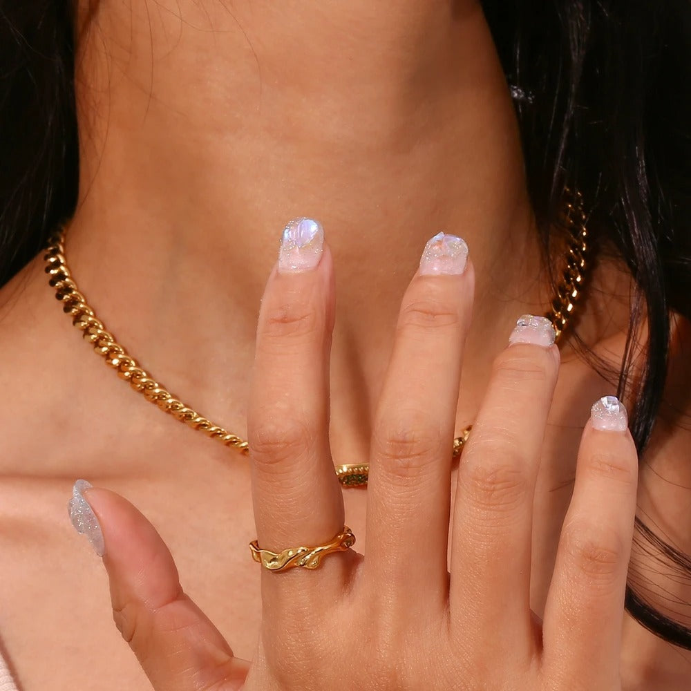Melted Tides Ring