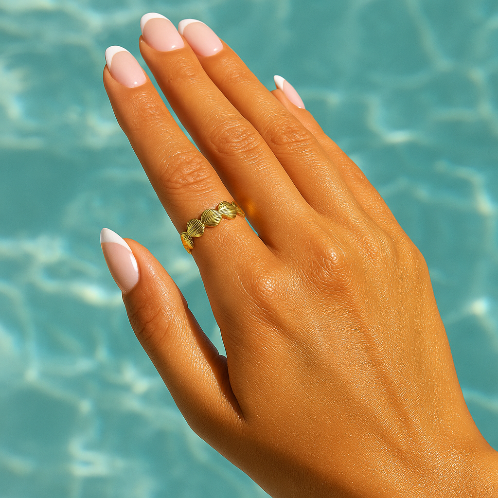Golden Shell Ring