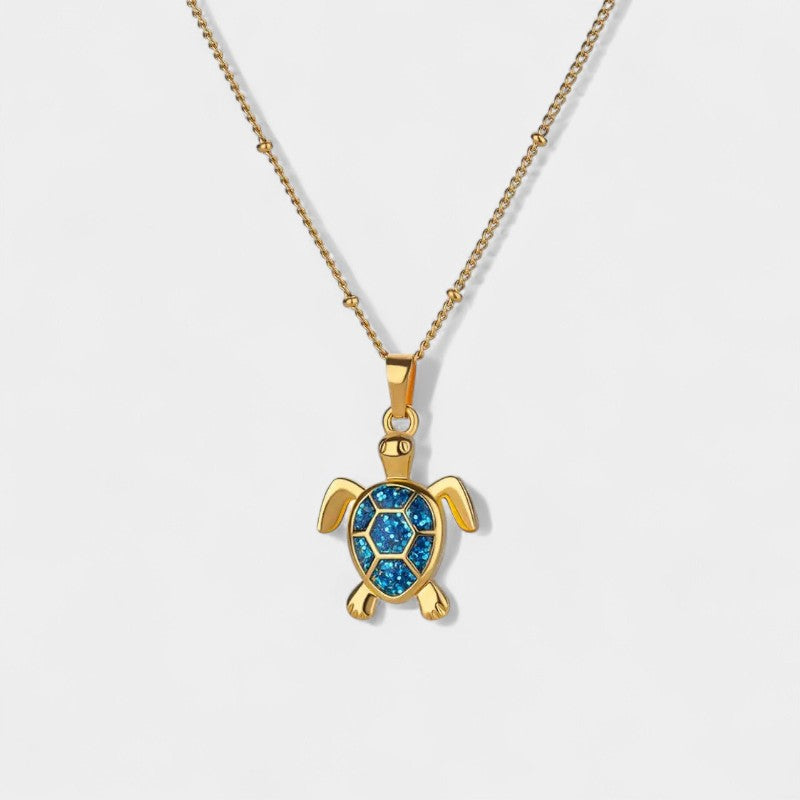 Crystal Turtle Necklace