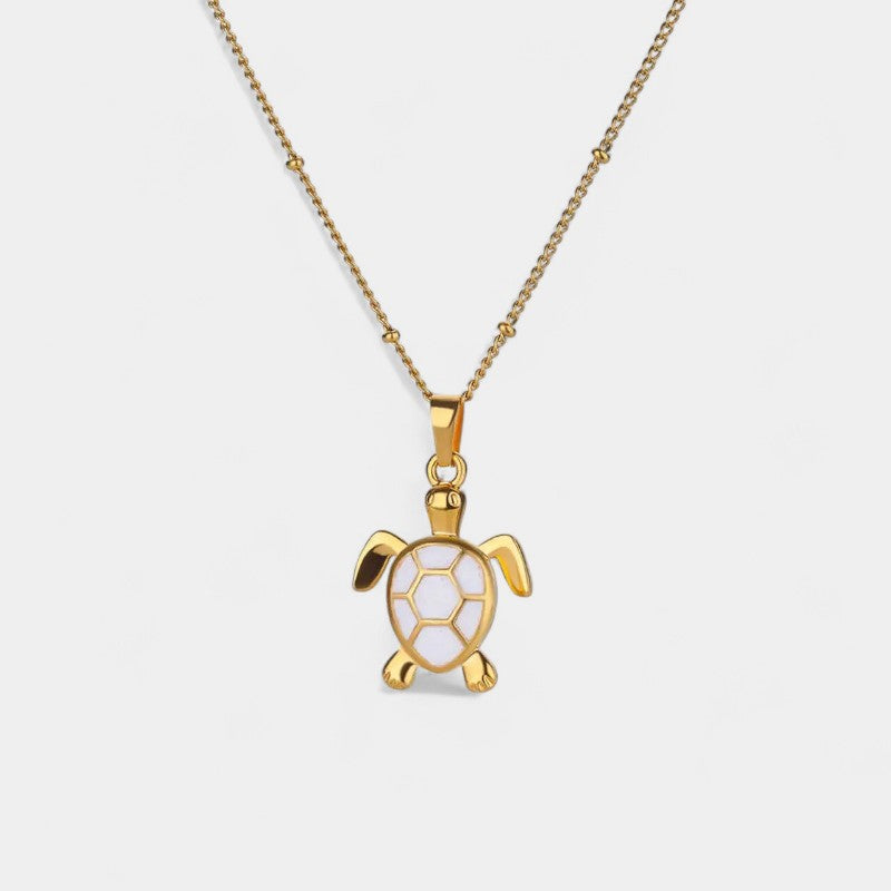 Crystal Turtle Necklace