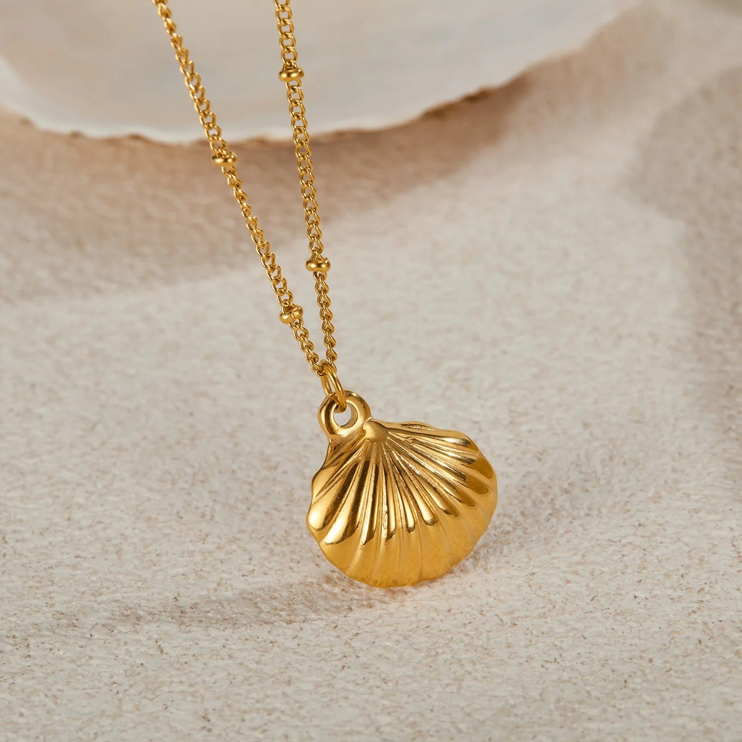 Gold Shell Necklace