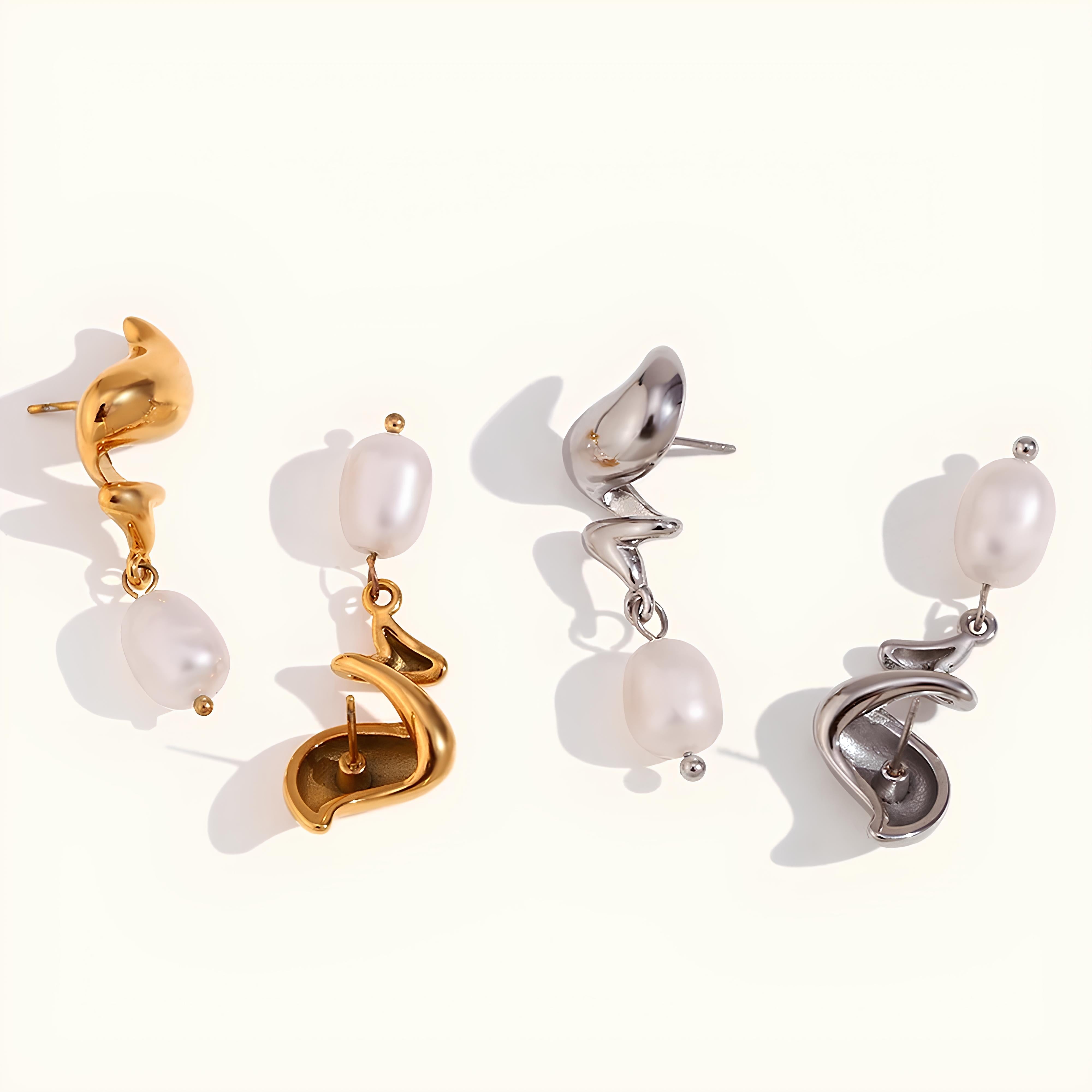 Whirlpool Pearl Earrings