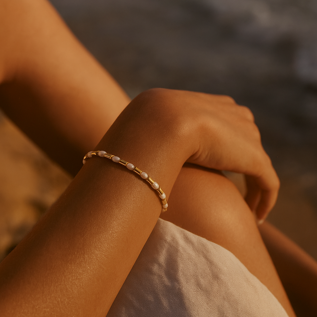 Beaded Pearl Bracelet