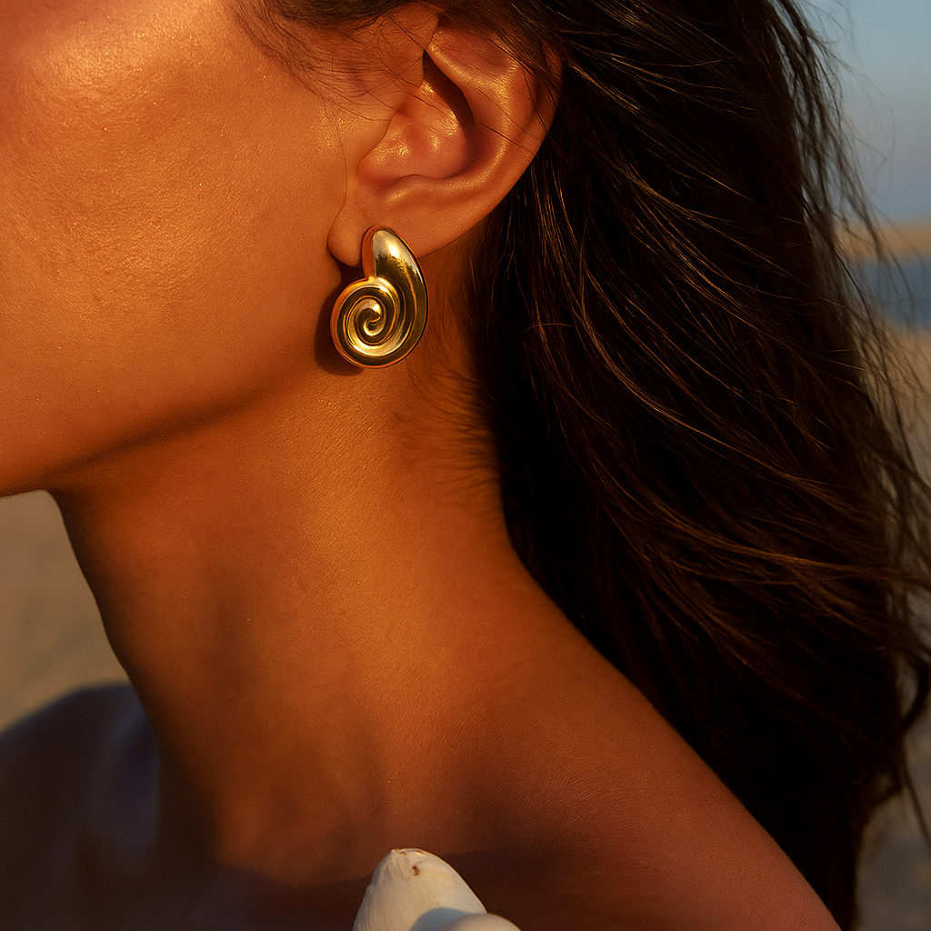 Nautilus Shell Earrings
