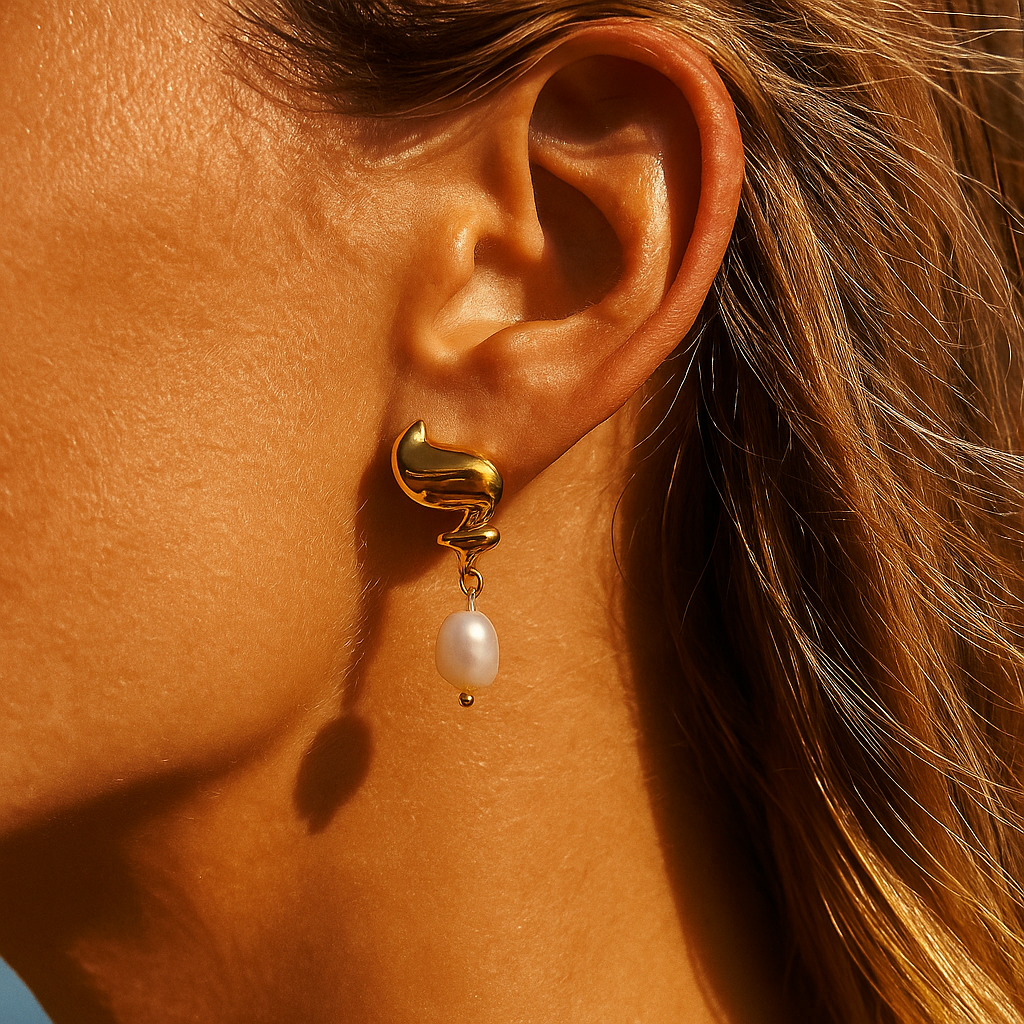 Whirlpool Pearl Earrings