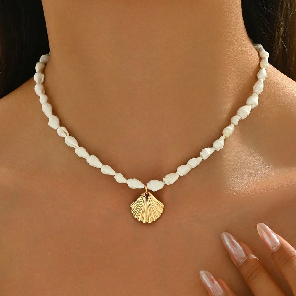 Turritella Shell Necklace