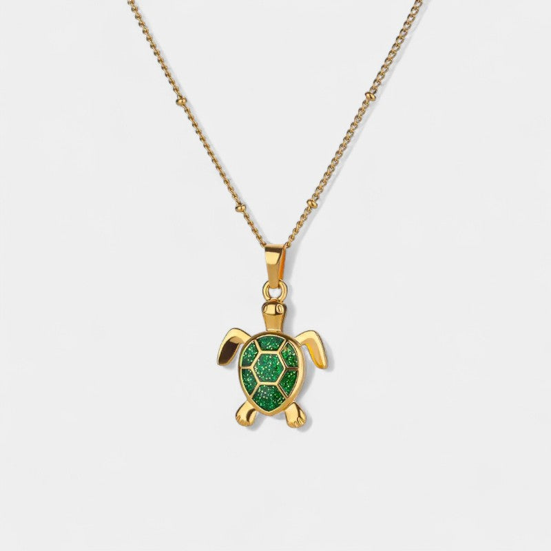 Crystal Turtle Necklace