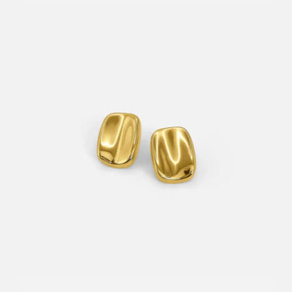 Golden Square Studs