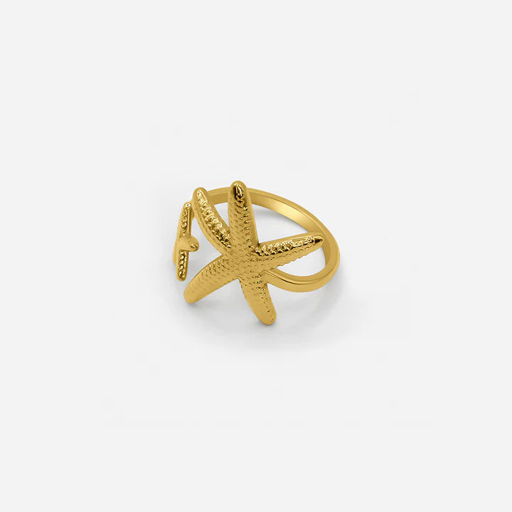Twin Starfish Ring