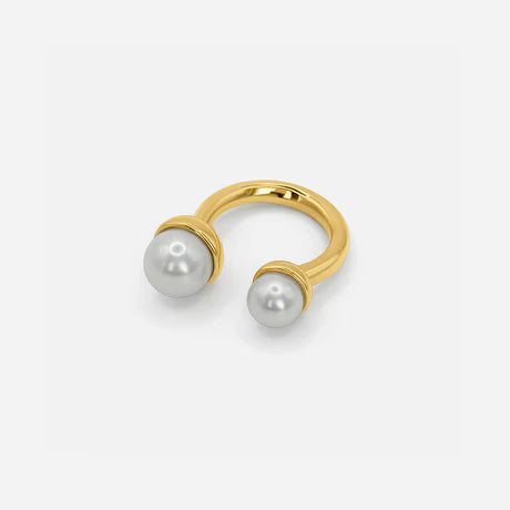 Twin Pearl Ring