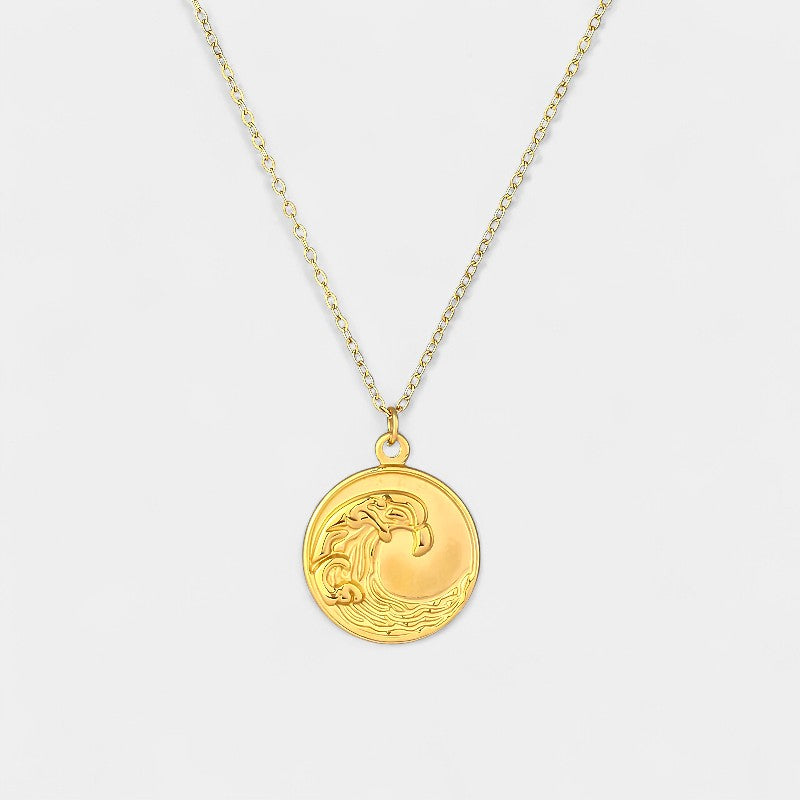 Wave Pendant Necklace